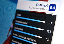 Seite eines Reiseportals mit einer Hotelbewertung - Karl-Josef Hildenbrand/dpa-tmn