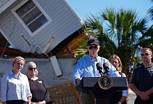 Hurrikan «Milton» - US-Präsident Biden in Florida - Manuel Balce Ceneta/AP/dpa