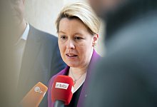 Berlins SPD-Chefin Franziska Giffey - Paul Zinken/dpa