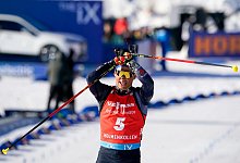 Erik Lesser siegte am Holmenkollen. - Terje Bendiksby/NTB/dpa