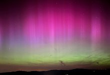 Kräftiger Sonnensturm sorgt für Polarlichter weit im Süden - Valentin Gensch/dpa