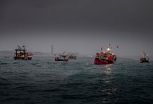Fischereistreit im &Auml;rmelkanal - Foto: Gary Grimshaw/Bailiwick Express/PA Media/dpa