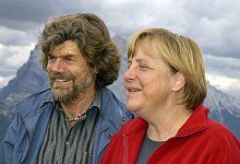 Reinhold Messner und Angela Merkel - Foto: DB Matteo Villanova/Agenzia_obiettivo/dpa