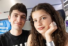 Abor und Tynna auf dem Weg nach Basel - Boris Roessler/dpa