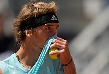 Alexander Zverev ist bei ATP-Turnier in Rom im Halbfinale ausgeschieden. - Alessandra Tarantino/AP/dpa