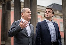 Scholz und Macron - Michael Kappeler/dpa