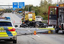 Unfall nach mutma&szlig;lichem Rennen - Foto: Robin von Gilgenheimb/Wiesbaden112.de/dpa