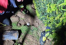 Feuerwehr rettet Hund aus Erdloch - Feuerwehr M&ouml;nchengladbach/dpa/Archivbild