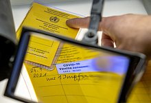 Impfbetrug - Sichergestellte Impfp&auml;sse - Stefan Puchner/dpa