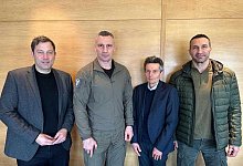 SPD-Spitze in Kiew - Fionn Gro&szlig;e/SPD/dpa