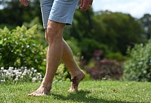 Barfu&szlig;park in Ostfriesland - Lars Penning/dpa/dpa-tmn