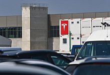 Tesla-Baustelle in Brandenburg - Foto: Patrick Pleul/dpa-Zentralbild/dpa