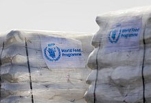 Humanitäre Hilfsgüter des Welternährungsprogramms - Christoph Soeder/dpa-Pool/dpa