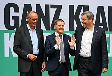 Wahlkampf-Veranstaltung der s&auml;chsischen CDU - Robert Michael/dpa