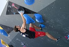 Der deutsche Kletter Yannick Flohé scheiterte beim Bouldern im Halbfinale. - Angelika Warmuth/dpa/Archivbild