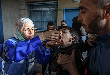 Nahostkonflikt - Polio-Impfkampagne in Deir El-Balah - Abed Rahim Khatib/dpa