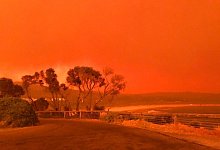 Die Umgebung rund um den Mindener ist feuerrot eingef&auml;rbt gewesen. - Allegro Sprute