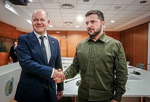 Scholz und Selenskyj - Kay Nietfeld/dpa