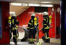 Brand in der U-Bahnstation Ebertplatz in K&ouml;ln - Thomas Banneyer/dpa