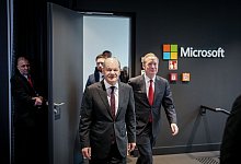 Microsoft zu Investitionen in Deutschland - Kay Nietfeld/dpa