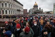 Nawalny-Proteste in Russland - Foto: Dmitri Lovetsky/AP/dpa