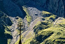 Felssturz nahe Staudamm Grand Dixence im Schweizer Wallis - Jean-Christophe Bott/KEYSTONE/dpa