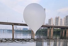 Nordkorea schickt vermutlich erneut M&uuml;ll-Ballons Richtung S&uuml;den - -/YNA/dpa