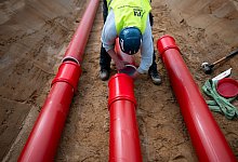 Baustelle - Stromverbindung von Amprion in Rhede - Fabian Strauch/dpa