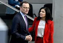 Unionsfraktionschef Spahn und Wirtschaftsministerin Reiche - Britta Pedersen/dpa