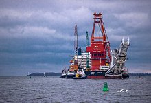 Russisches Verlegeschiff "Fortuna" - Foto: Jens B&uuml;ttner/dpa-Zentralbild/dpa