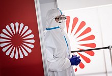 Covid-19-Testzentrum - Foto: Christian Charisius/dpa