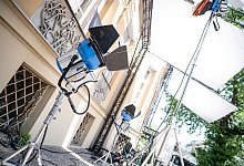 Filmdreh in Berlin - Fabian Sommer/dpa