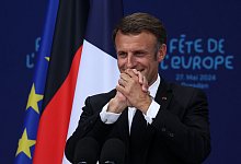 Staatsbesuch Frankreichs Pr&auml;sident Macron - Dresden - Jan Woitas/dpa