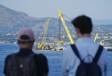 Luxusjacht «Bayesian» von Meeresgrund gehoben - Peter Byrne/PA Wire/dpa