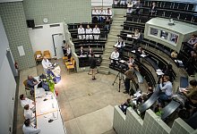 Pressekonferenz in T&uuml;bingen - Foto: Fabian Sommer