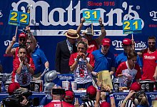 Hotdog-Wettessen in New York - Yuki Iwamura/AP/dpa