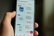 Rewe-App - Georg Hilgemann/dpa