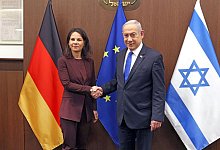 Baerbock und Netanjahu - Ilia Yefimovich/dpa