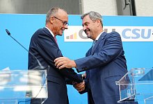 Friedrich Merz und Markus S&ouml;der - Kay Nietfeld/dpa