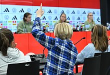 Pressekonferenz Fußball Frauen-Nationalmannschaft - Arne Dedert/dpa