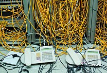 Ziel f&uuml;r Hacker: Telefonanlagen in Firmen. - dpa