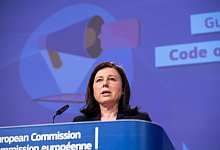 «Dieser neue Kodex gegen Desinformation kommt zu einer Zeit, in der Russland Desinformation als Waffe (...) einsetzt»: Vera Jourova. - Lukasz Kobus/European Commission/dpa