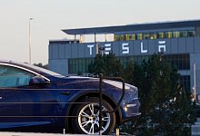 Tesla-Autofabrik - Joerg Carstensen/dpa