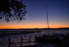 Morgenstimmung am Scharmützelsee - Patrick Pleul/dpa