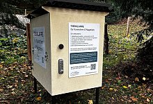 Erste Tierklappe in der Schweiz - -/Stiftung Tierklappe/dpa