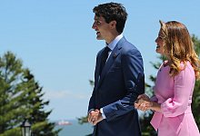 Justin & Sophie Gr&eacute;goire Trudeau - Foto: Michael Kappeler/dpa