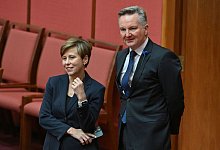 Australiens Klimaminister Chris Bowen und seine Stellvertreterin Jenny McAllister. - Mick Tsikas/AAP/dpa