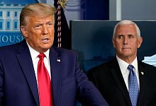 Pence und Trump - Susan Walsh/AP/dpa/Archiv