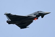 Eurofighter bei Übungsflug am Luftwaffenstützpunkt Nörvenich - Christoph Reichwein/dpa
