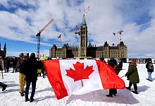 Pro-Kanada Demo in Ottawa - Justin Tang/The Canadian Press via AP/dpa